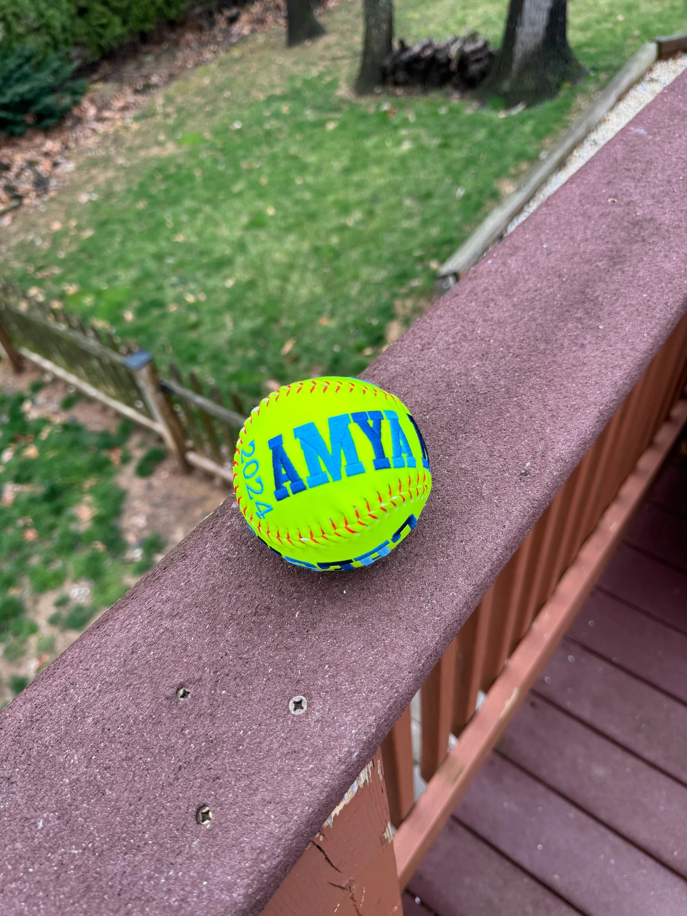 Custom Embroidered Baseball Gift | Personalized Softball for Kids, Dad, Sports Fans on Father’s Day