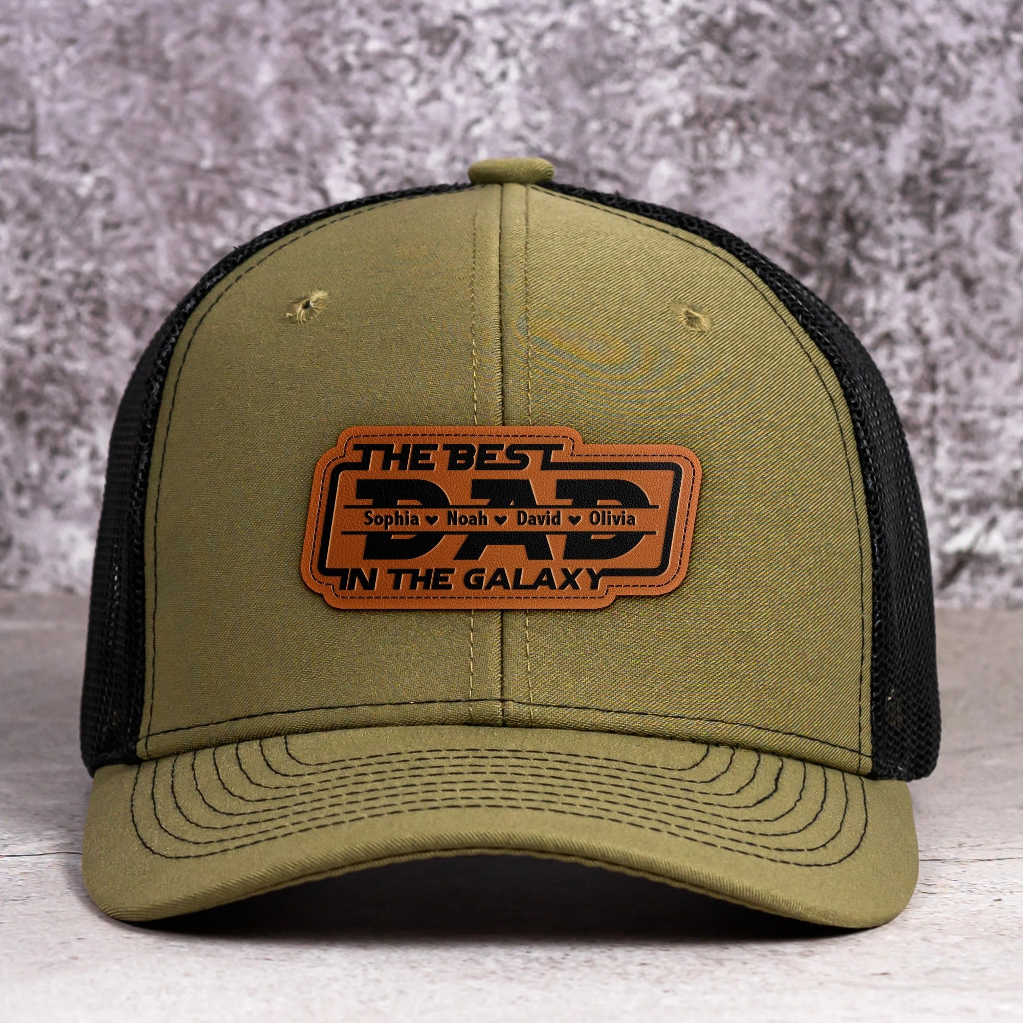 The Best Dad In The Galaxy - Personalized Cap-Father's Day Gift