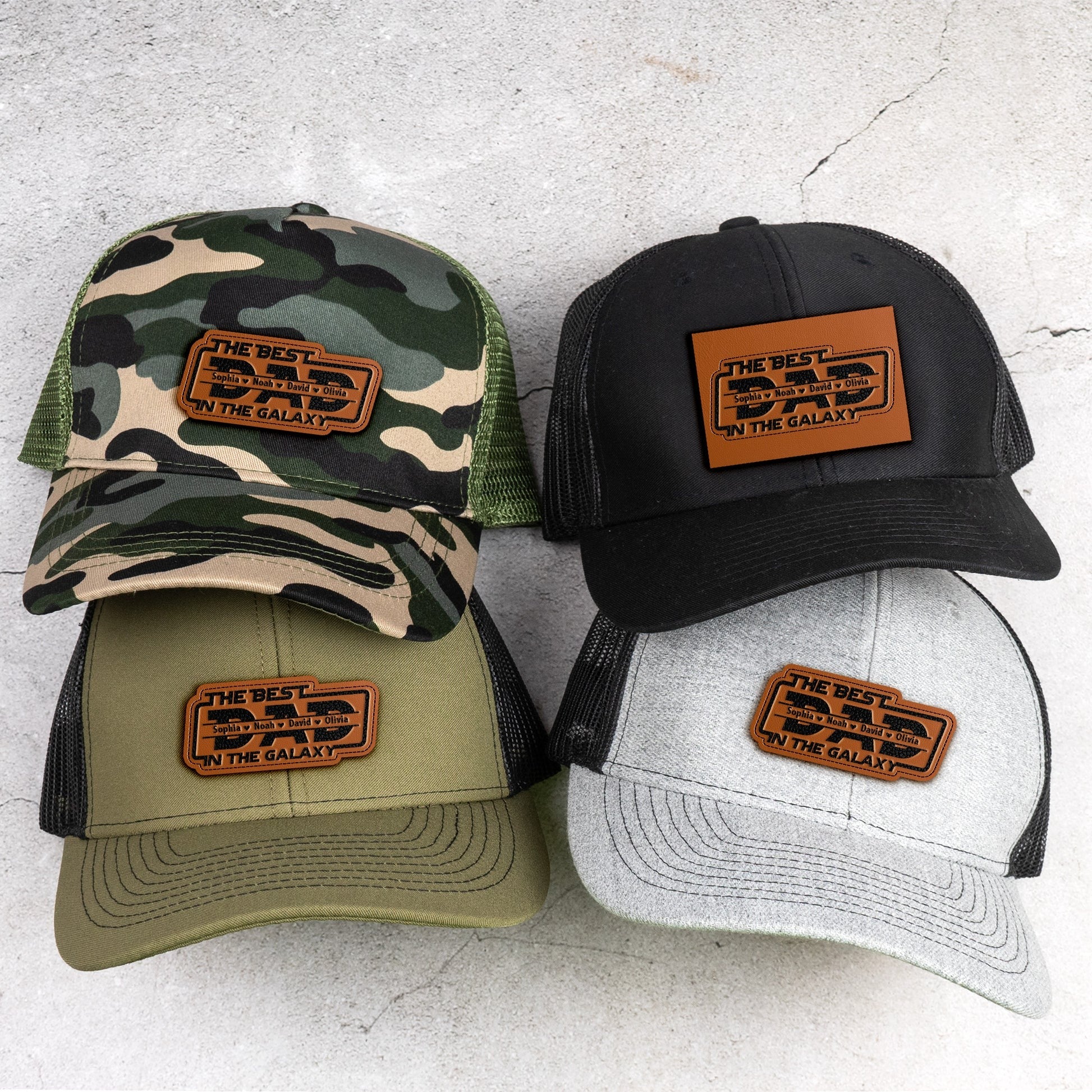 The Best Dad In The Galaxy - Personalized Cap-Father's Day Gift