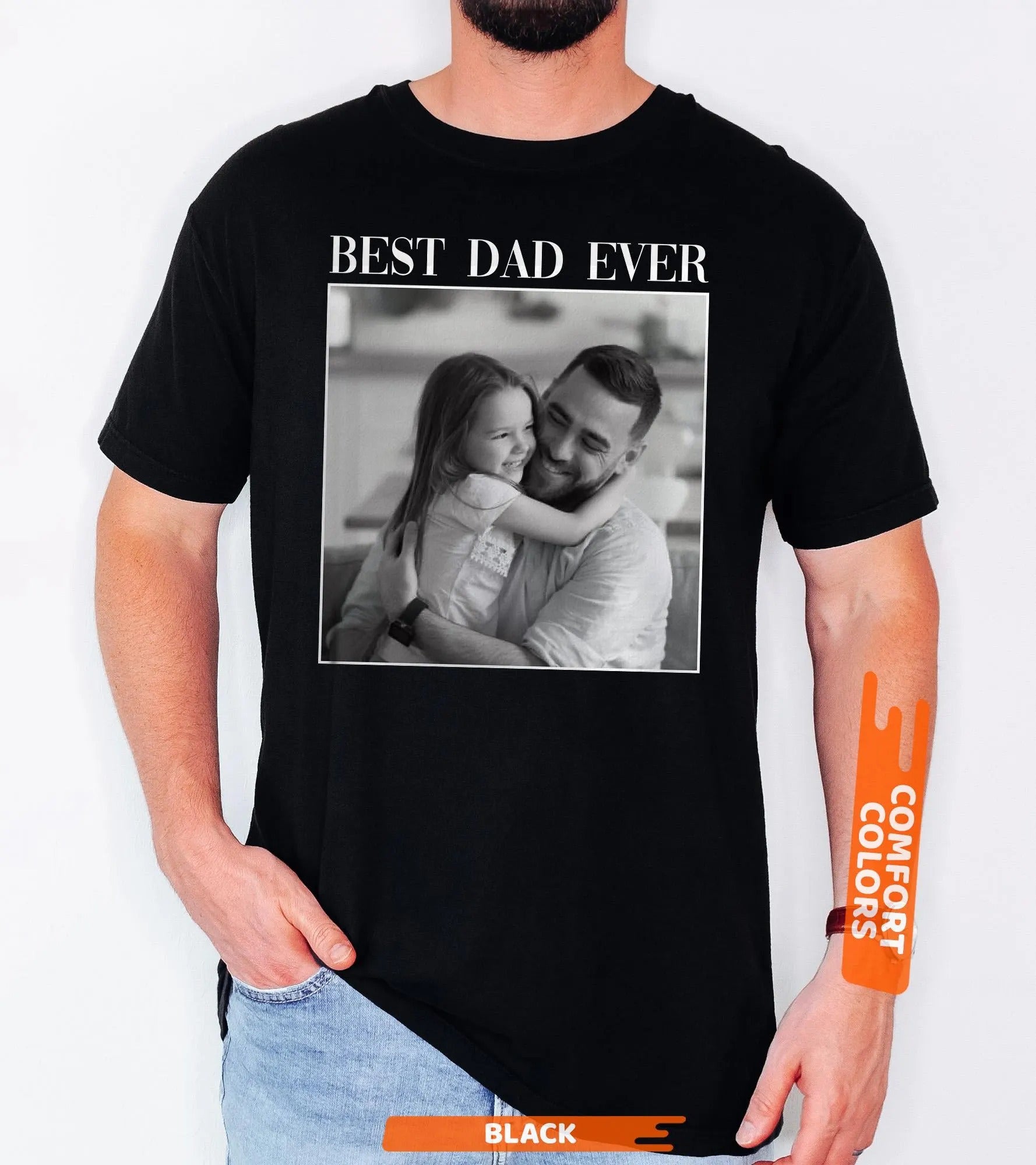 Custom Photo Dad Shirt, Personalised Dad Shirt, Custom Picture Shirt for Dad, Fathers Day Gift, Dad Shirt, Custom Dad Tee