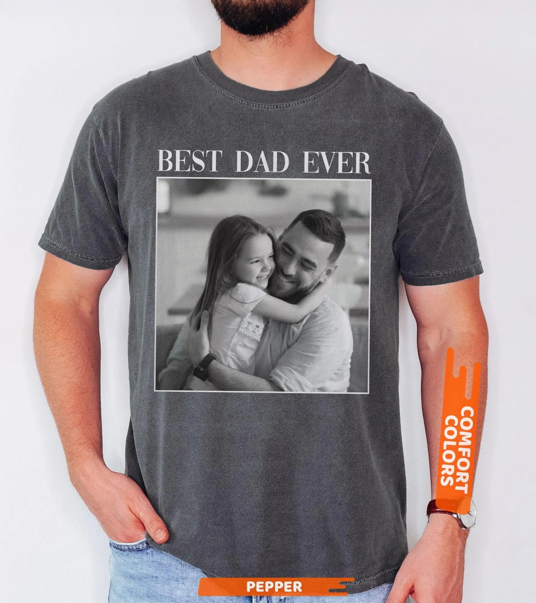 Custom Photo Dad Shirt, Personalised Dad Shirt, Custom Picture Shirt for Dad, Fathers Day Gift, Dad Shirt, Custom Dad Tee