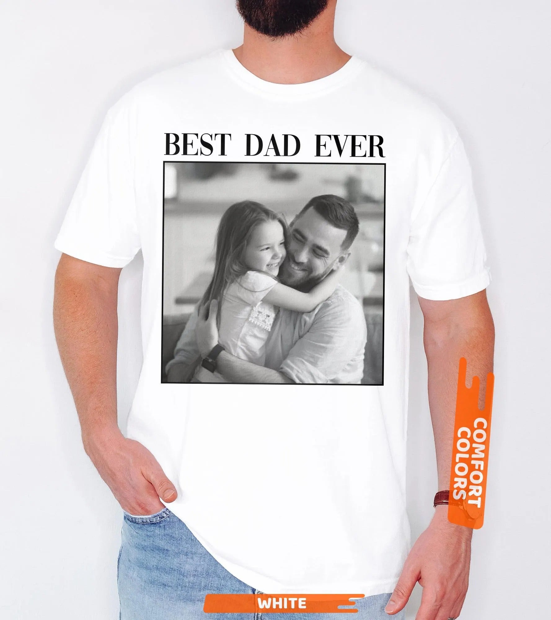 Custom Photo Dad Shirt, Personalised Dad Shirt, Custom Picture Shirt for Dad, Fathers Day Gift, Dad Shirt, Custom Dad Tee