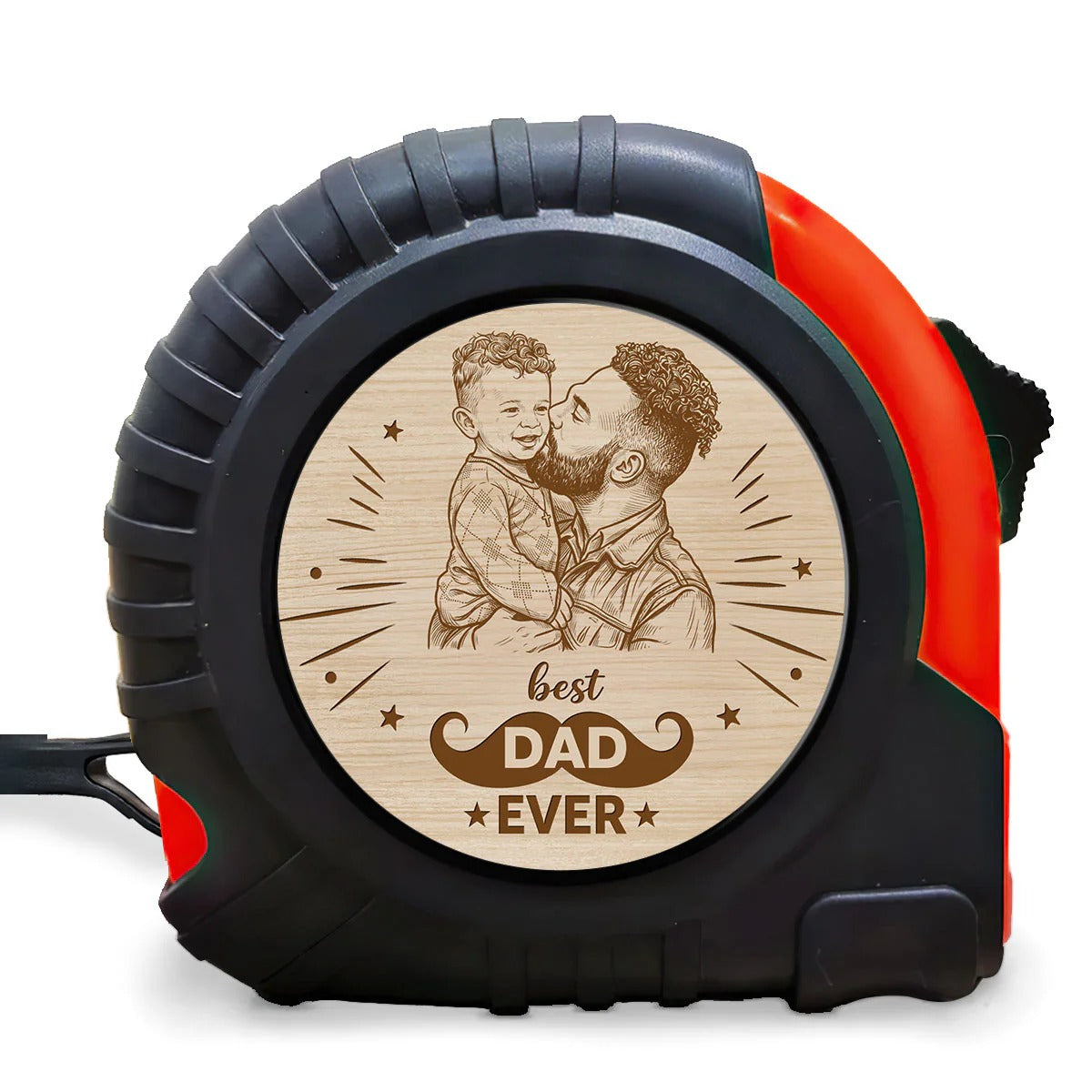 Best Dad Ever - Photo Personalized Tape Measure-Father's Day Gift