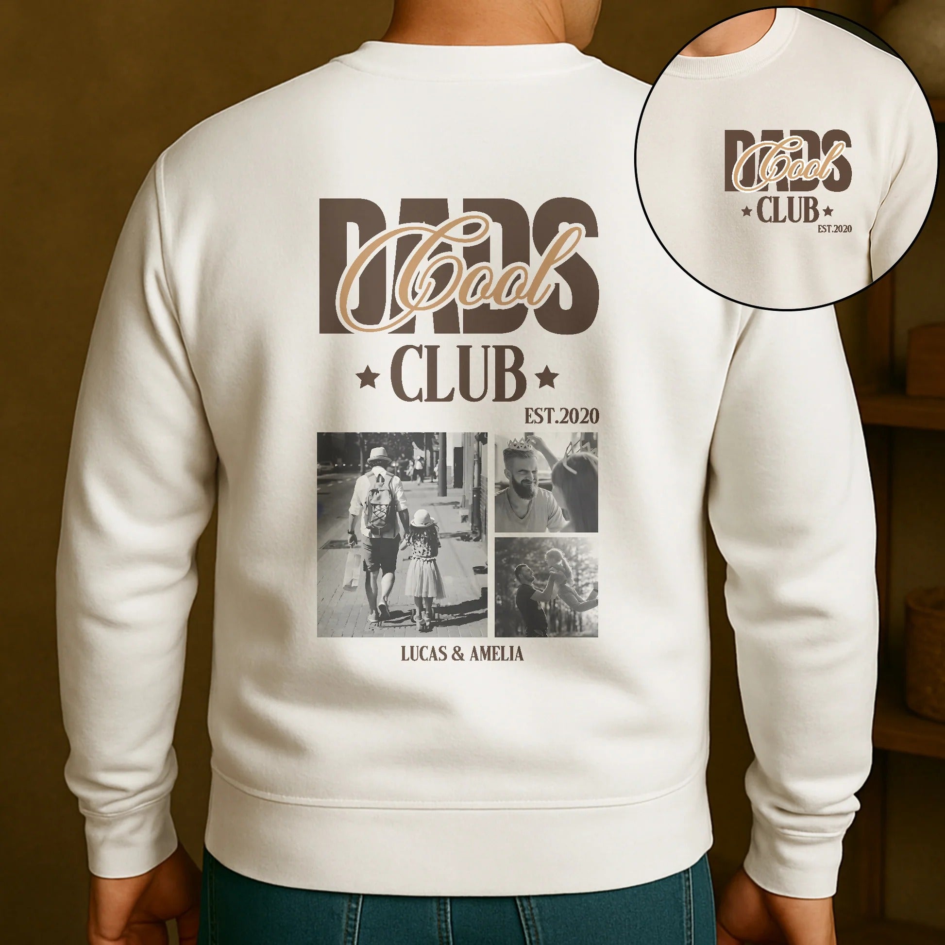 Cool Dad Club Custom Photo - Personalized Shirt-Father's Day Gift