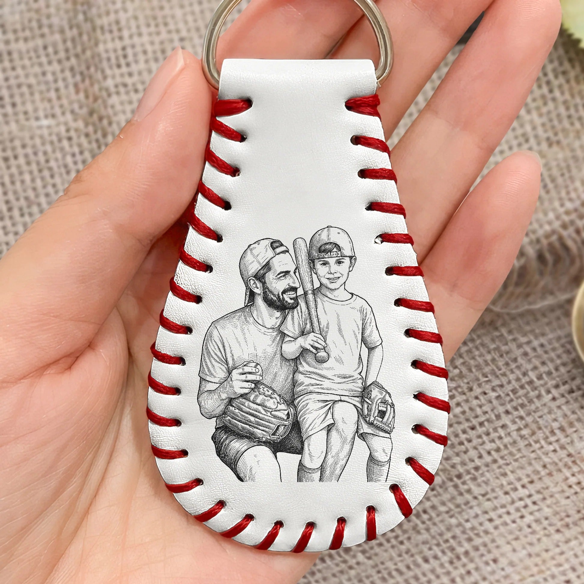 Custom Home Keychain Gift for Dad Personalized Father's Day Gift