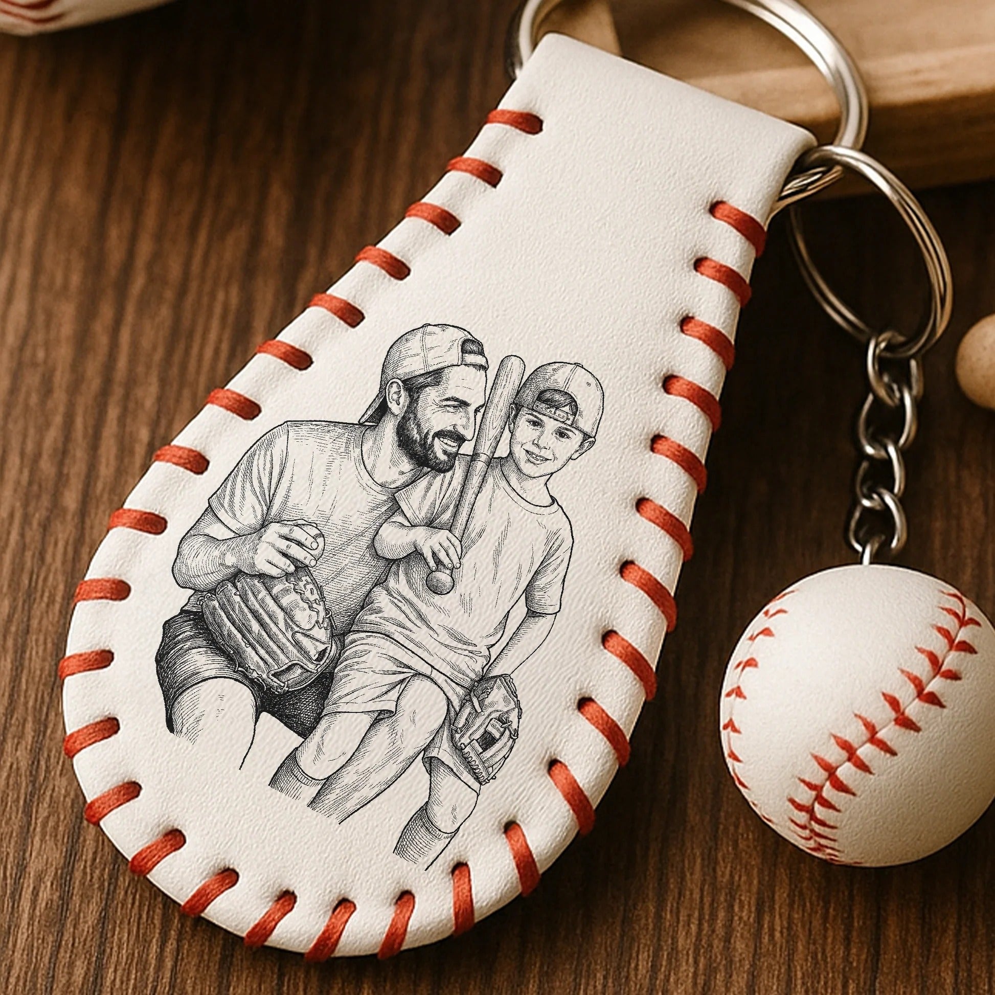 Custom Home Keychain Gift for Dad Personalized Father's Day Gift