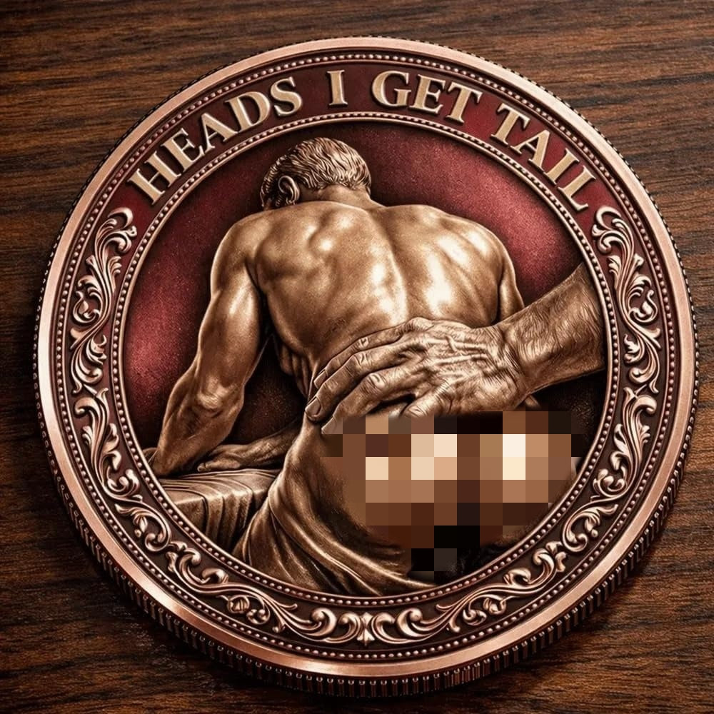Flip for Pride – The Naughty Decision Coin (Heads I Get Tail / Tails I Get Head) – Perfect for Couples & Fun Date Nights
