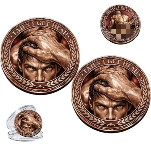 Flip for Pride – The Naughty Decision Coin (Heads I Get Tail / Tails I Get Head) – Perfect for Couples & Fun Date Nights