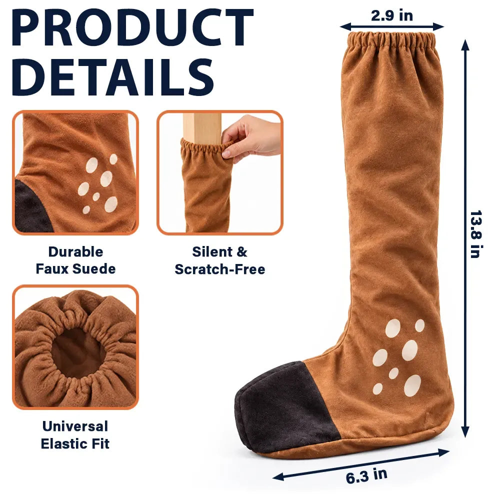 Christmas Boot Furniture Leg Covers — Santa, Reindeer & Elf Designs for Holiday Dining Room Decor