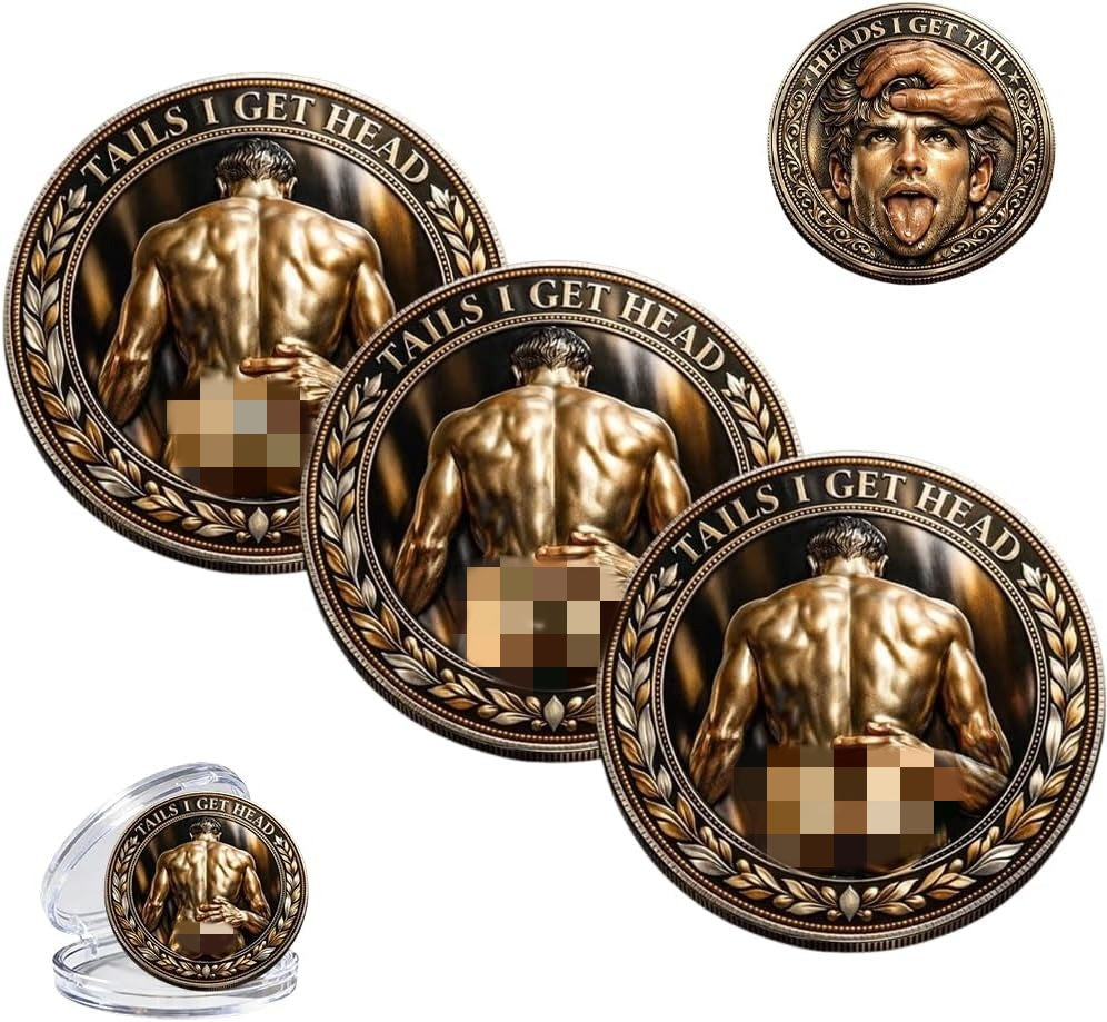 Flip for Pride – The Naughty Decision Coin (Heads I Get Tail / Tails I Get Head) – Perfect for Couples & Fun Date Nights