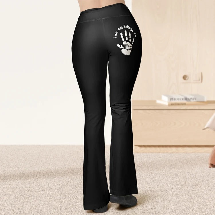 Personalized "This Ass Is Taken" Leggings – Custom Name & Funny Flirty Gift for Couple, Wife, Romantic Christmas, Anniversary or Birthday Present