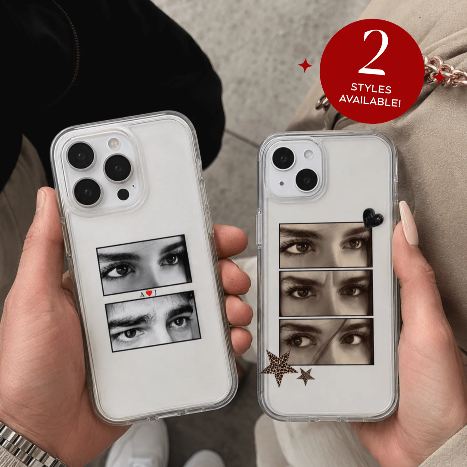 Custom Eye Collage Phone Cases – Personalized Boyfriend Girlfriend Gift, Fits All Smartphone Models
