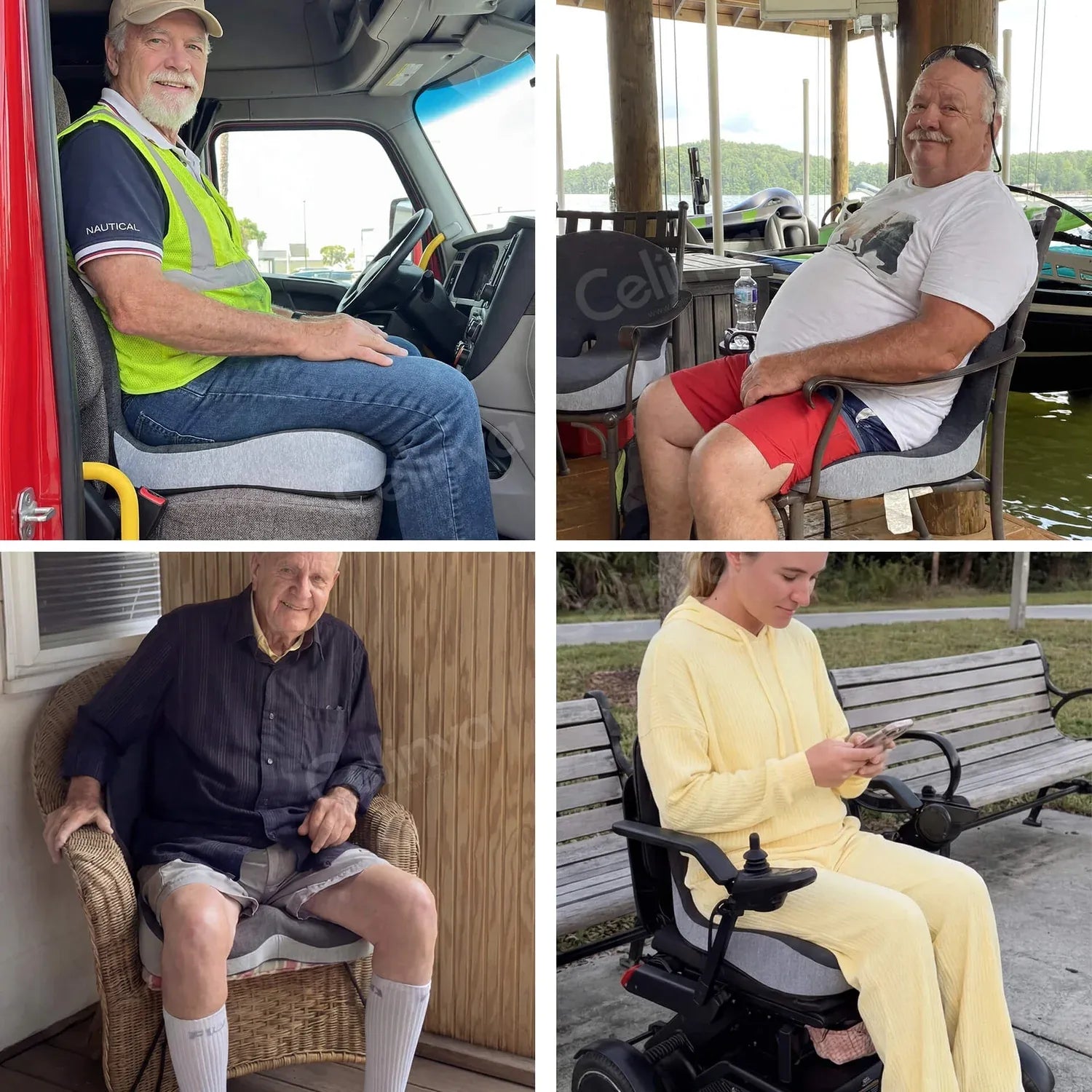 Memory Foam Cushion Pro – Ergonomic Support for Everyday Comfort, Gift for Truck Drivers