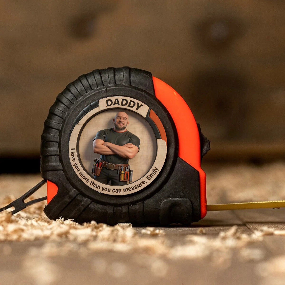 Personalized Photo Measuring Tape for Dad | Custom Father's Day Gift with Picture