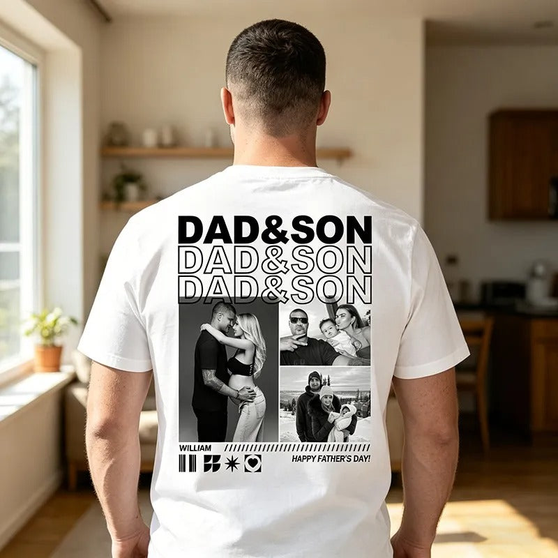 Father's Day Personalized Photo Shirt for Dad | Custom Gift