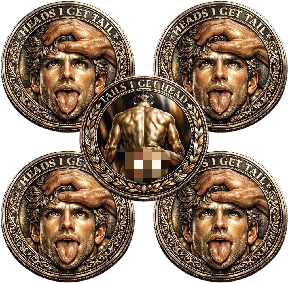 Flip for Pride – The Naughty Decision Coin (Heads I Get Tail / Tails I Get Head) – Perfect for Couples & Fun Date Nights