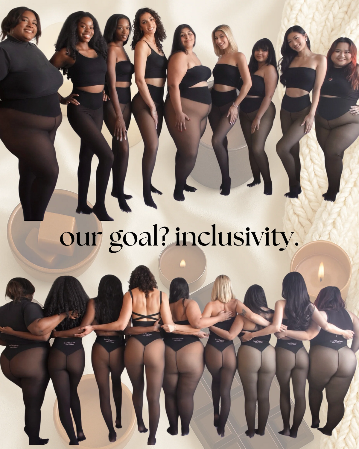 Fleece Lined Sheer Tights-Warm High-Waisted Thermal Pantyhose for Women