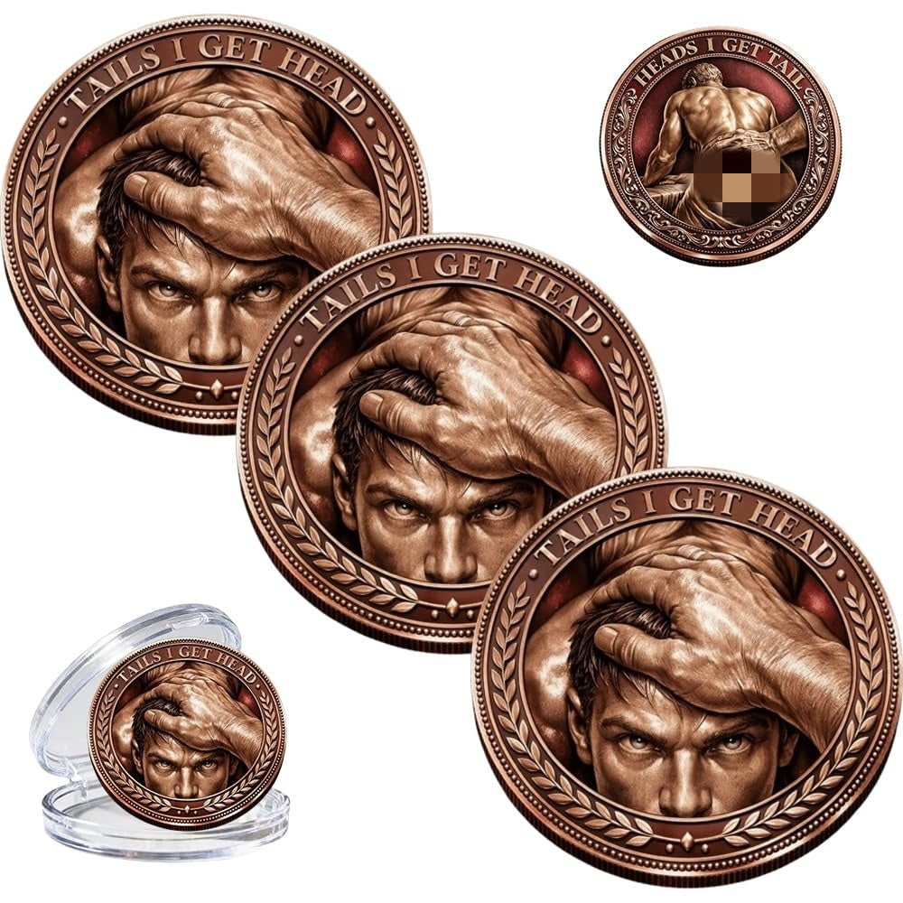 Flip for Pride – The Naughty Decision Coin (Heads I Get Tail / Tails I Get Head) – Perfect for Couples & Fun Date Nights