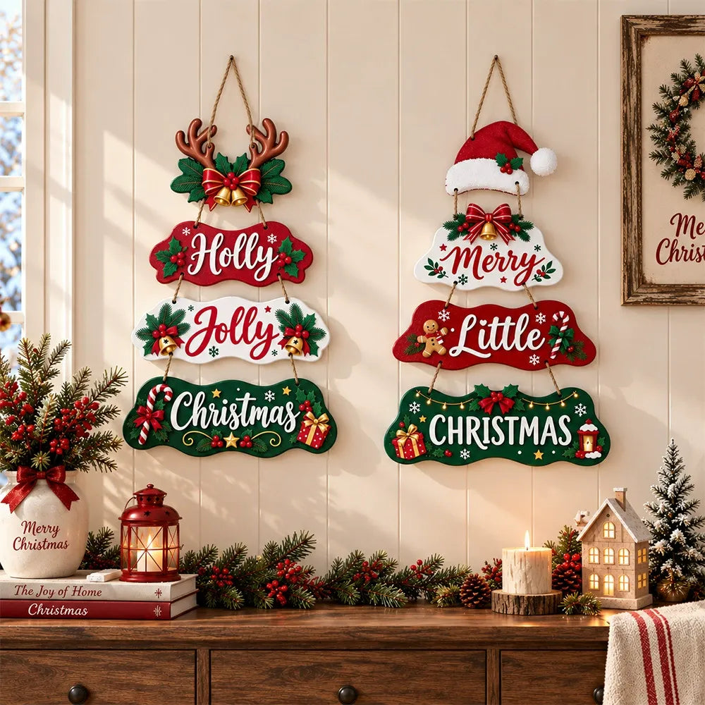 Santa Claus Christmas Hanging Décor — Ornament for Door, Wall & Festive Home Styling