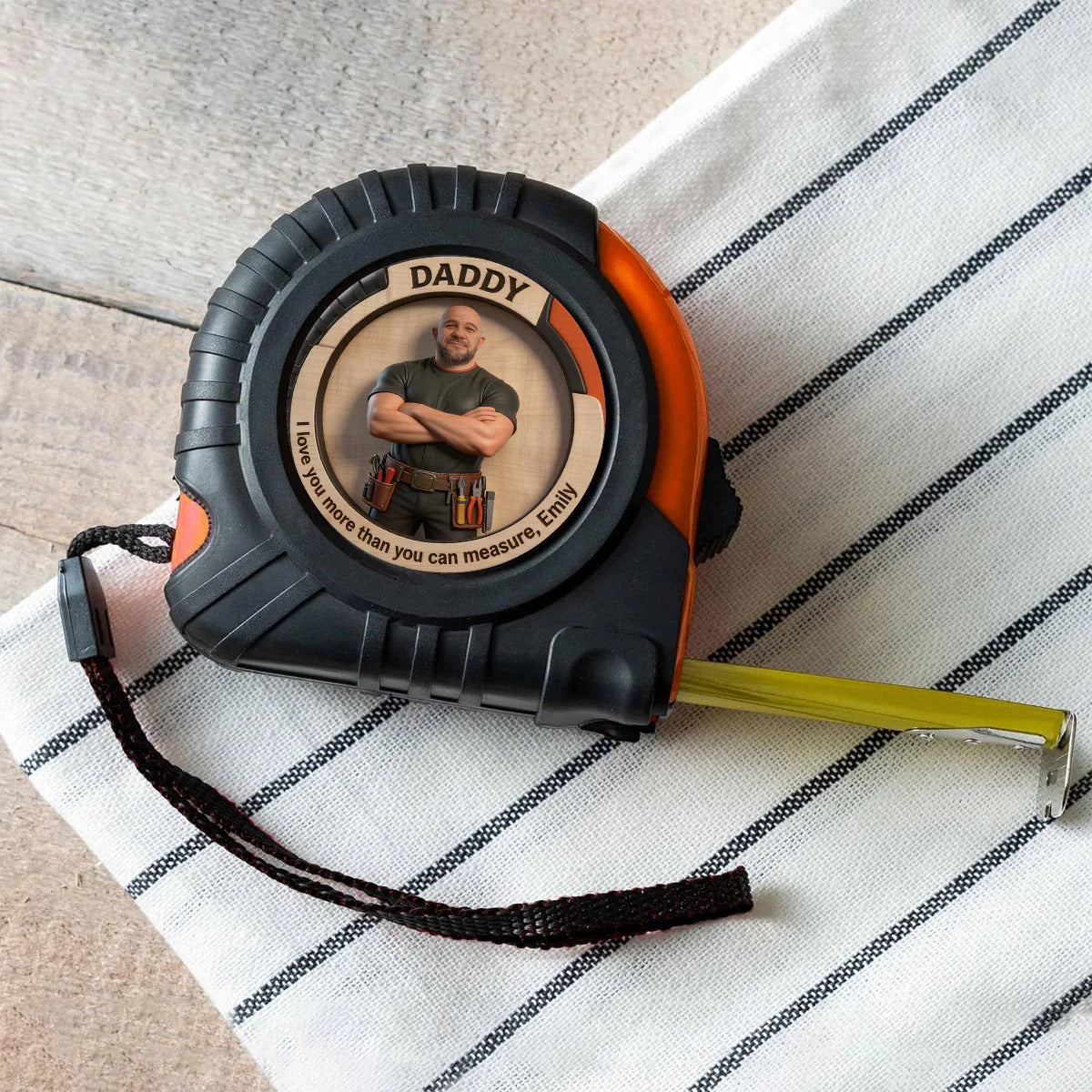 Personalized Photo Measuring Tape for Dad | Custom Father's Day Gift with Picture