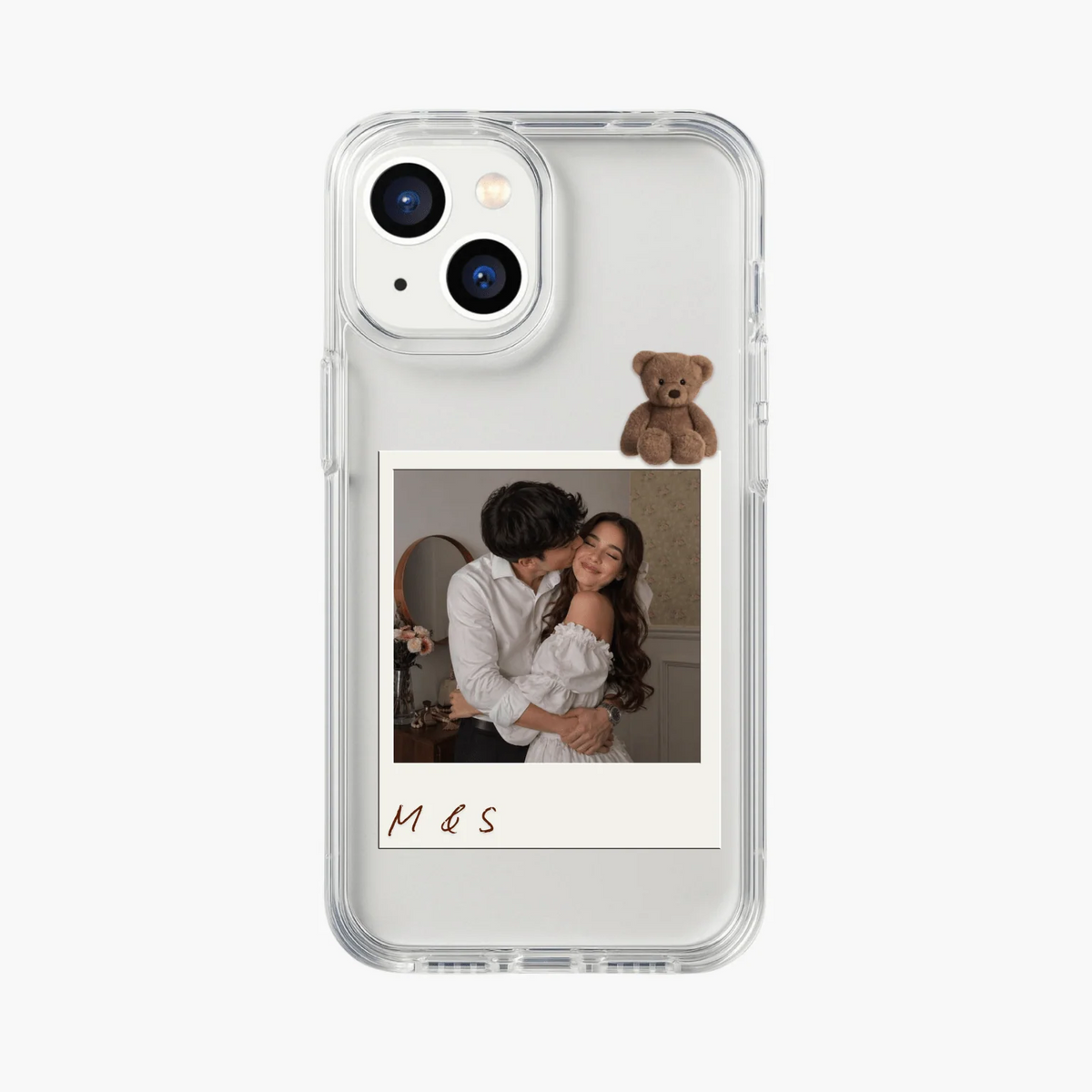 Custom Couple Photo Phone Case – 8 Romantic Designs, Personalized Boyfriend Girlfriend Gift, Fits All Smartphone Models