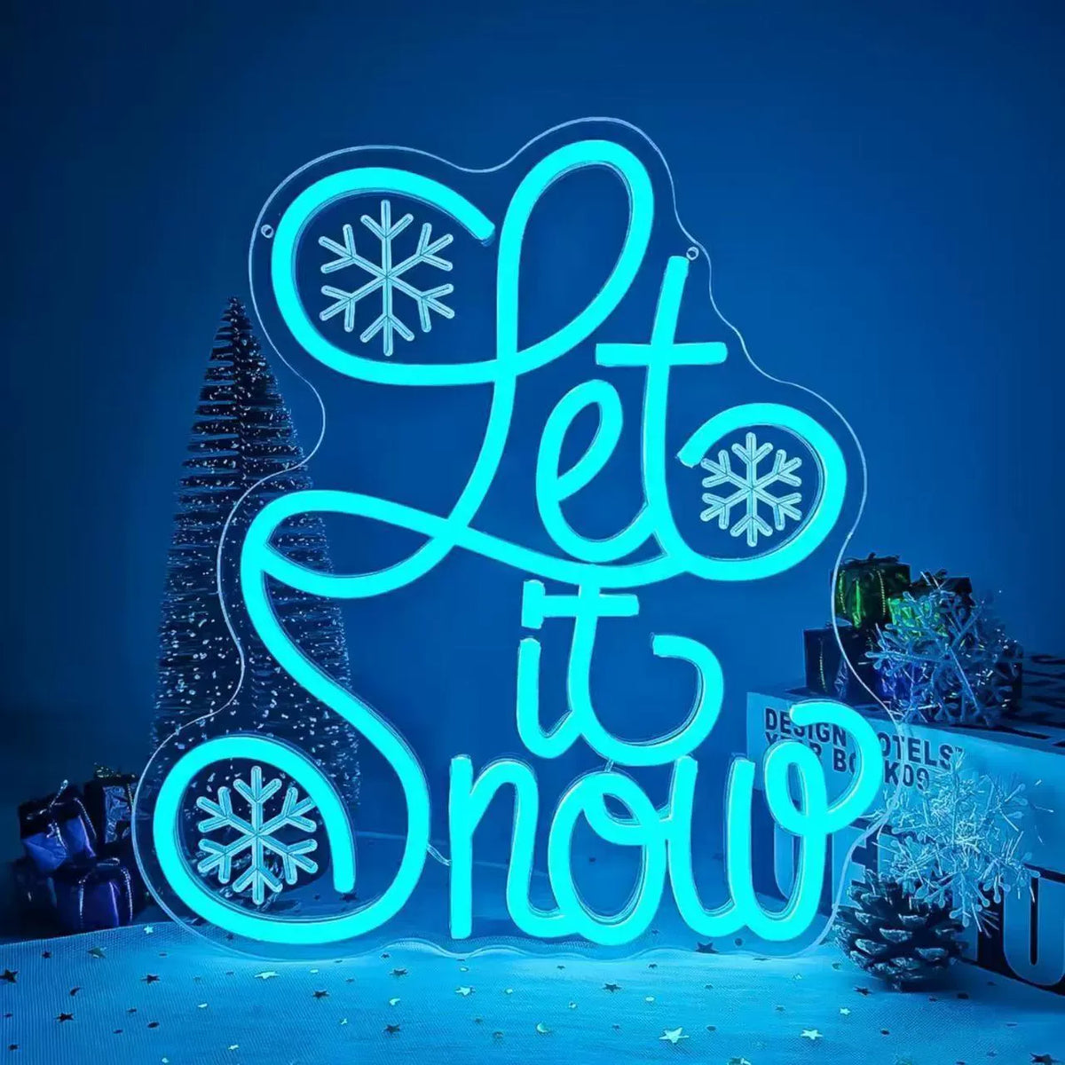 Christmas Santa Neon LED Sign — Merry Christmas Light Up Decor, Holiday Wall Art Gift