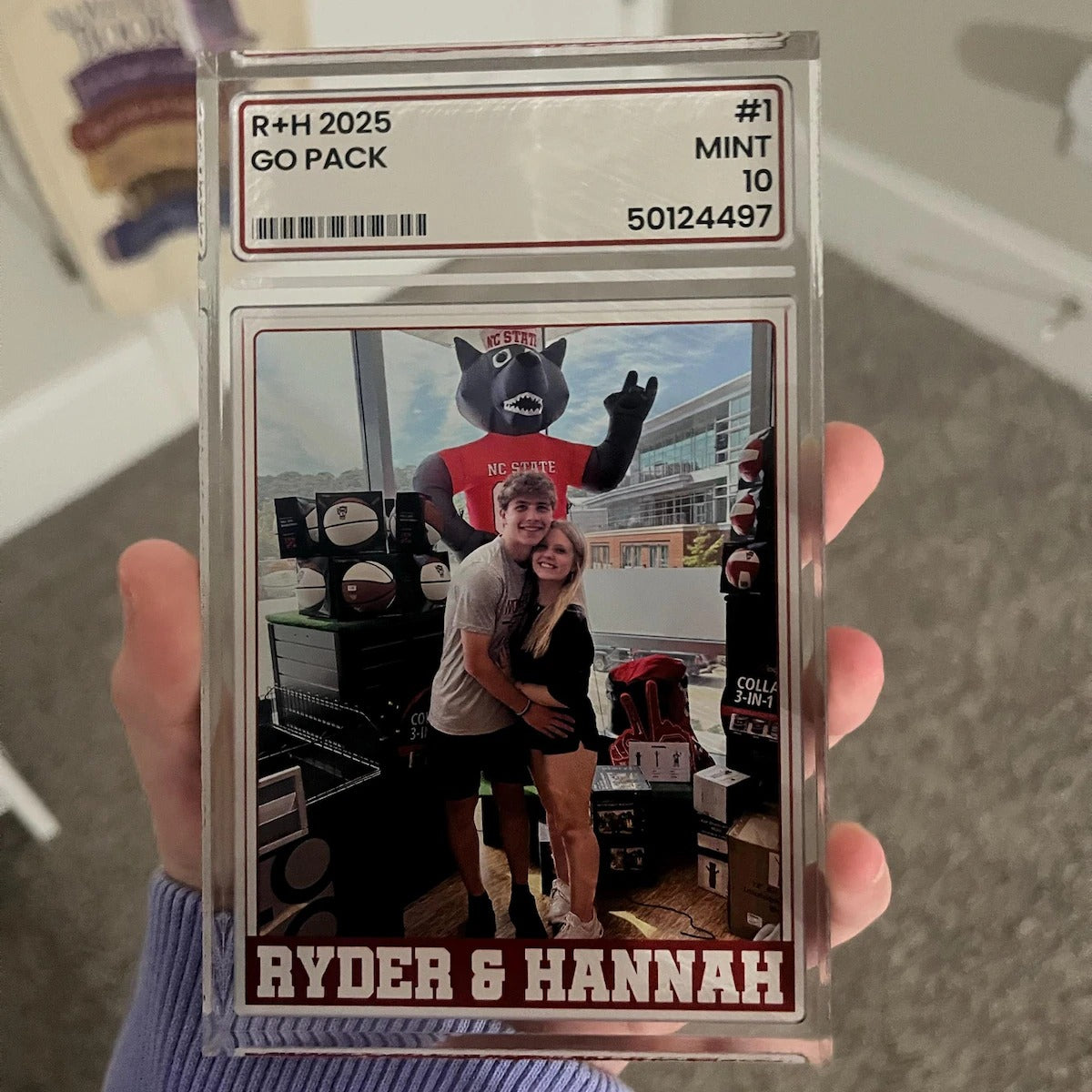 Custom Trading Card Photo Acrylic Plaque | Baseball Dad Father's Day Gift, #1 Dad Sports Keepsake