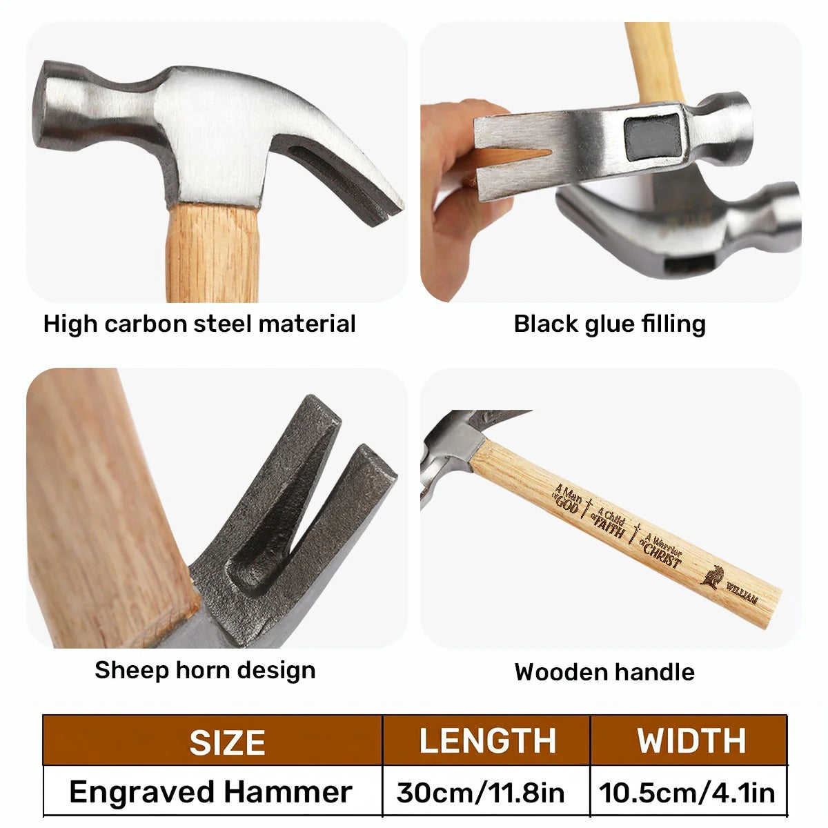 Building Memories Together - Personalized Wooden Hammer