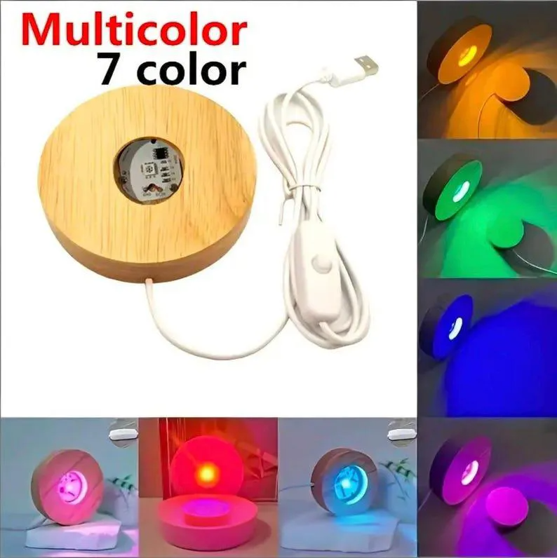 Personalized Multi Moon Phase Crystal Ball LED Night Light – Mother's Day Gift