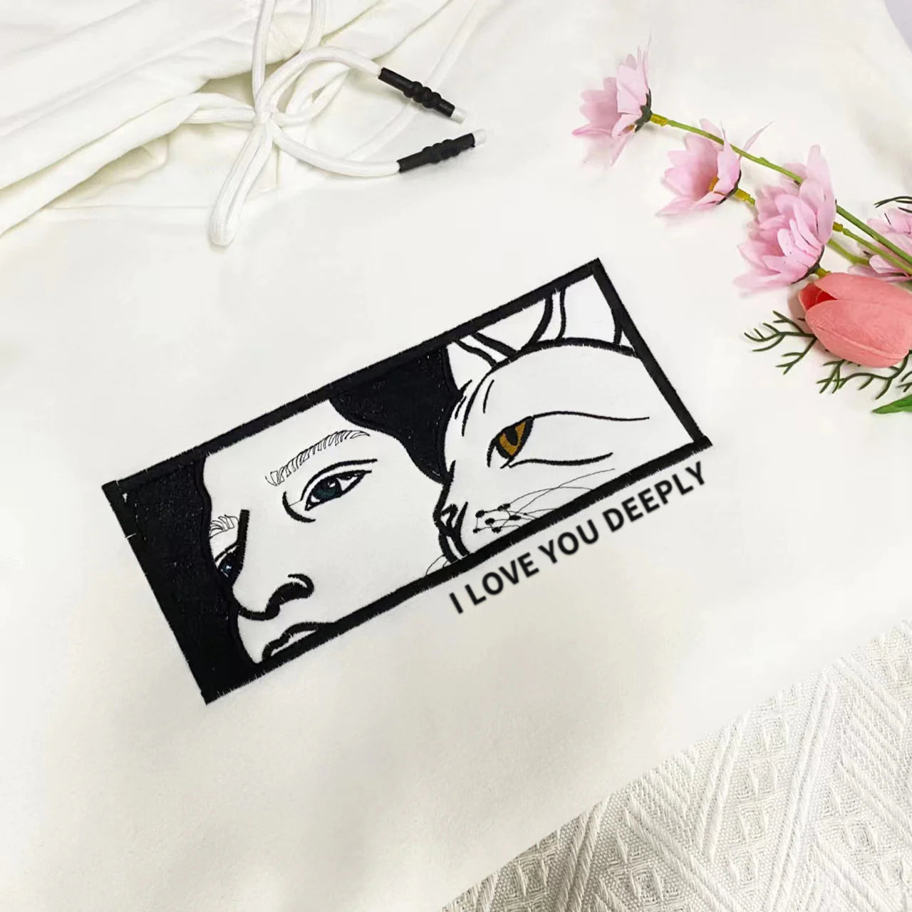 Klamay™ Art Eyes Embroidered Sweatshirt-For Valentine's Day Gift