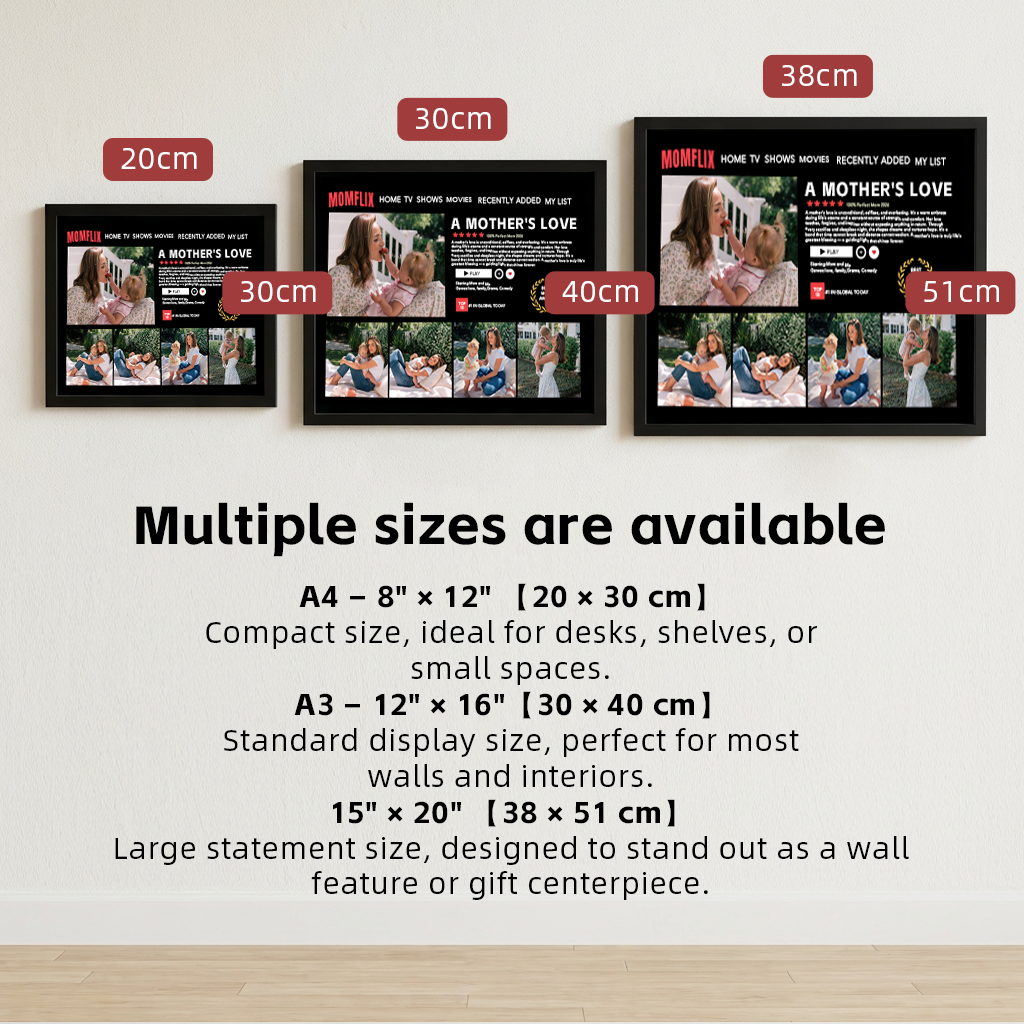 Custom Momflix Movie Photo Frames, The Best Gift For Mom, Dad, Family, And Loved Ones In 2026