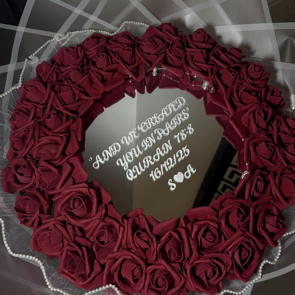 Personalised Mirror Rose Bouquet 🌹✨