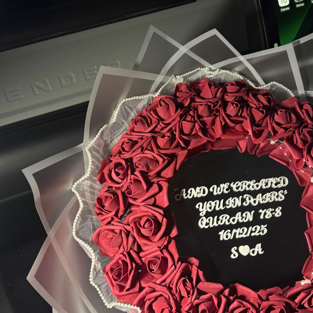 Personalised Mirror Rose Bouquet 🌹✨