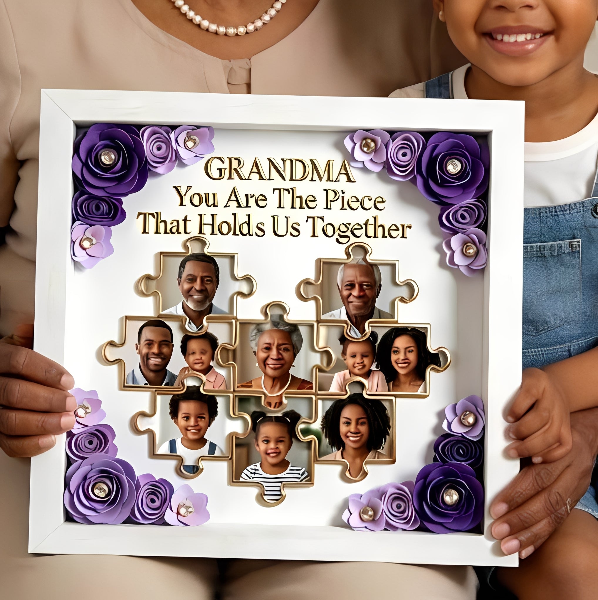Getfamilygifts™ Personalized Birth Month Flower Acrylic Plaque – Custom Shaped Mother’s Day Gift for Mom, Grandma & Nana