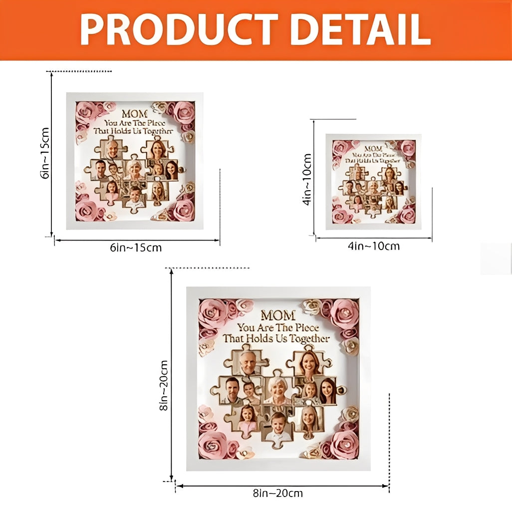 Getfamilygifts™ Personalized Birth Month Flower Acrylic Plaque – Custom Shaped Mother’s Day Gift for Mom, Grandma & Nana
