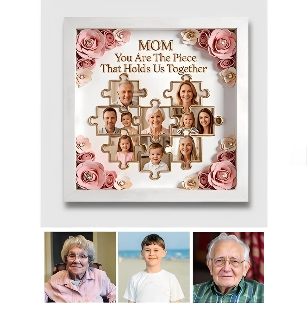 Getfamilygifts™ Personalized Birth Month Flower Acrylic Plaque – Custom Shaped Mother’s Day Gift for Mom, Grandma & Nana