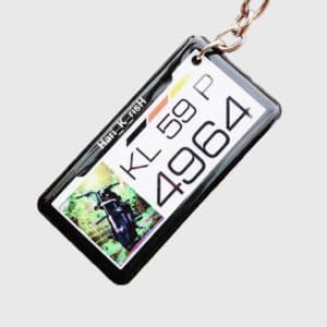 CUSTOM PHOTO NUMBER PLATE KEYCHAIN