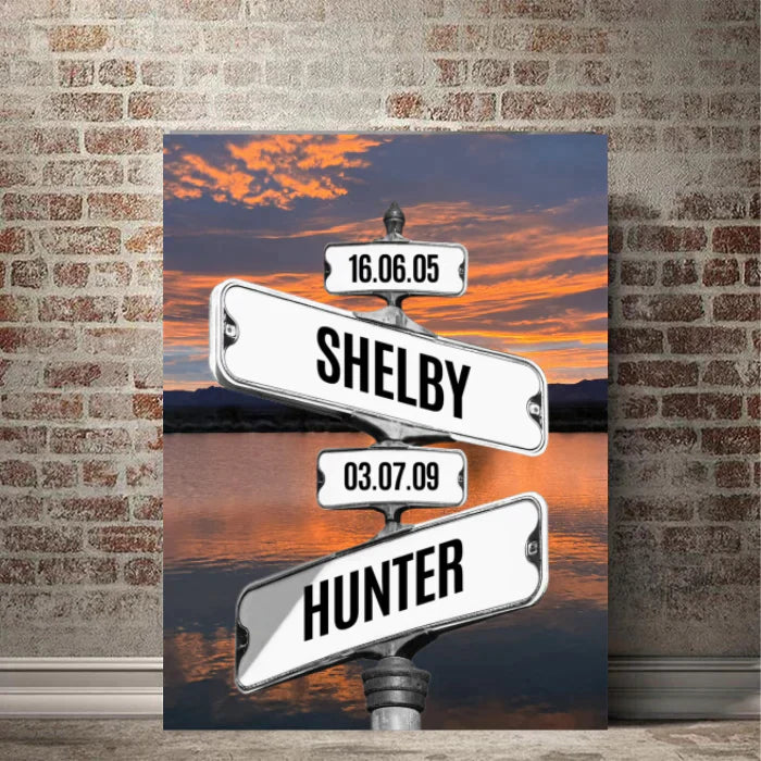 💝 Personalized Canvas Wall Art "Date of birth of family members" (Customized free)