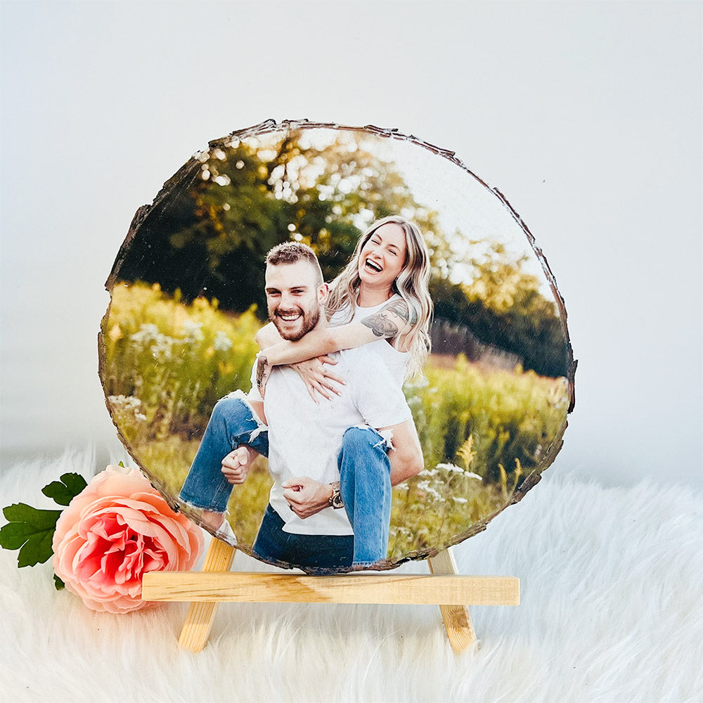 50%OFF ⭐️Custom Photo on Wood Valentine's Day Anniversary Gift