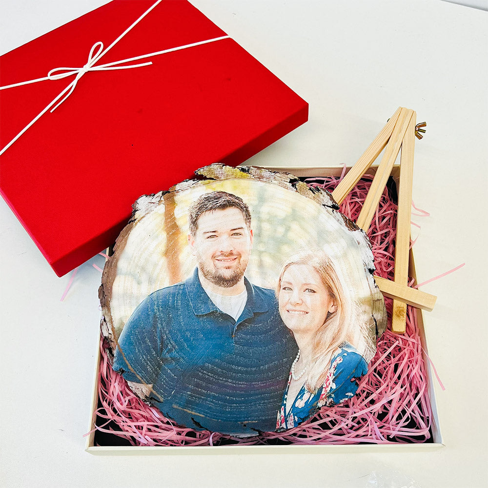 50%OFF ⭐️Custom Photo on Wood Valentine's Day Anniversary Gift