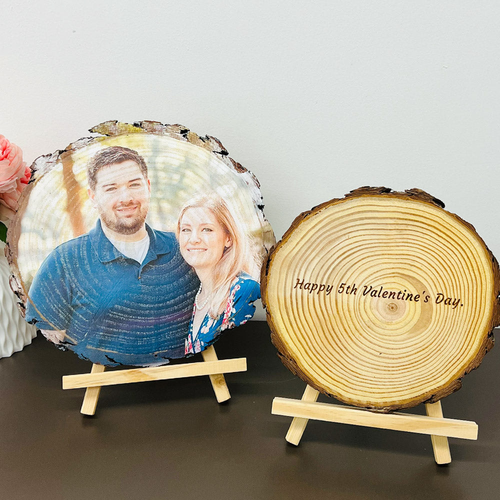 50%OFF ⭐️Custom Photo on Wood Valentine's Day Anniversary Gift