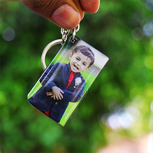 CUSTOM PHOTO KEYCHAIN GEL