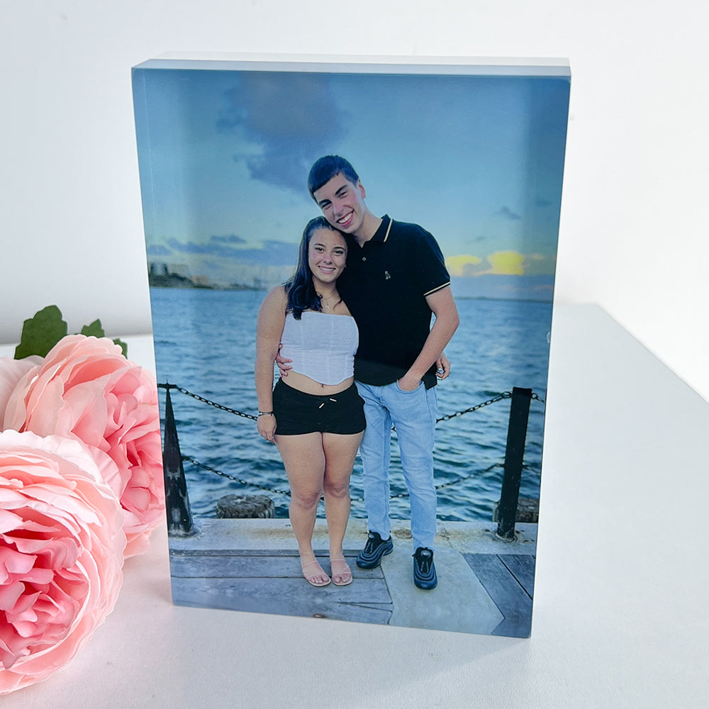 50%OFF🔥Custom Photo Acrylic Crystal Block Valentine‘s Gift