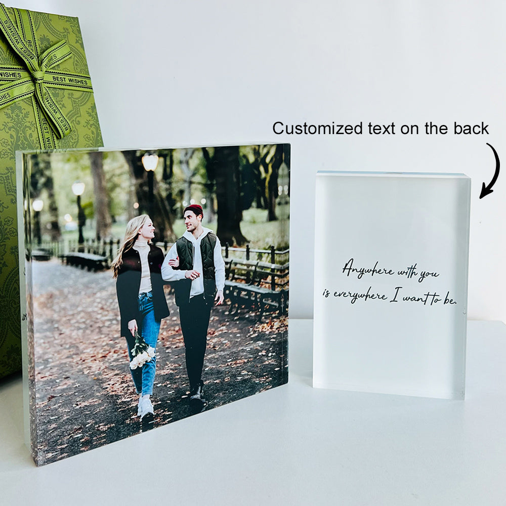 50%OFF🔥Custom Photo Acrylic Crystal Block Valentine‘s Gift