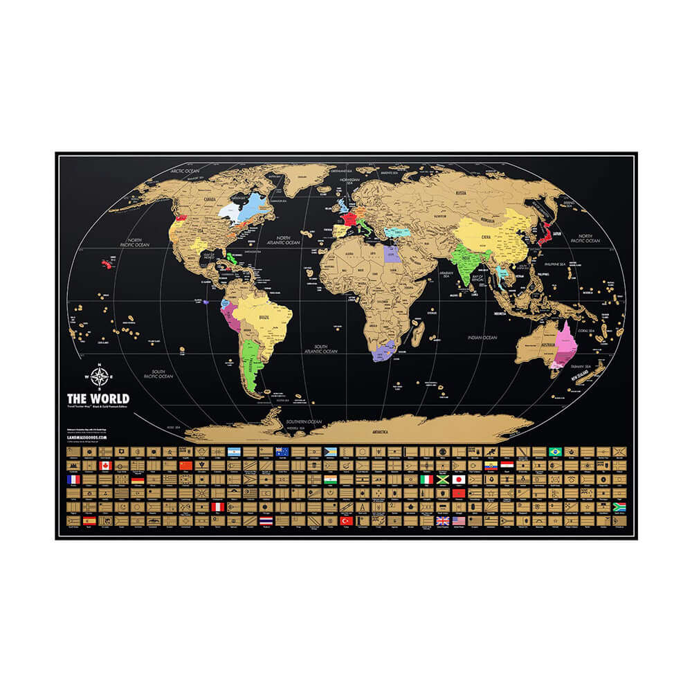 Cratch Off Map Of The World