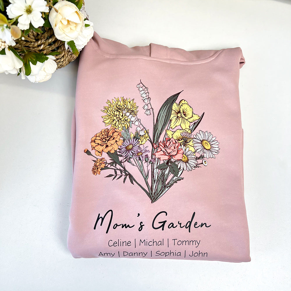 Birth Flower Bouquet Customized Crewneck/Hoodie