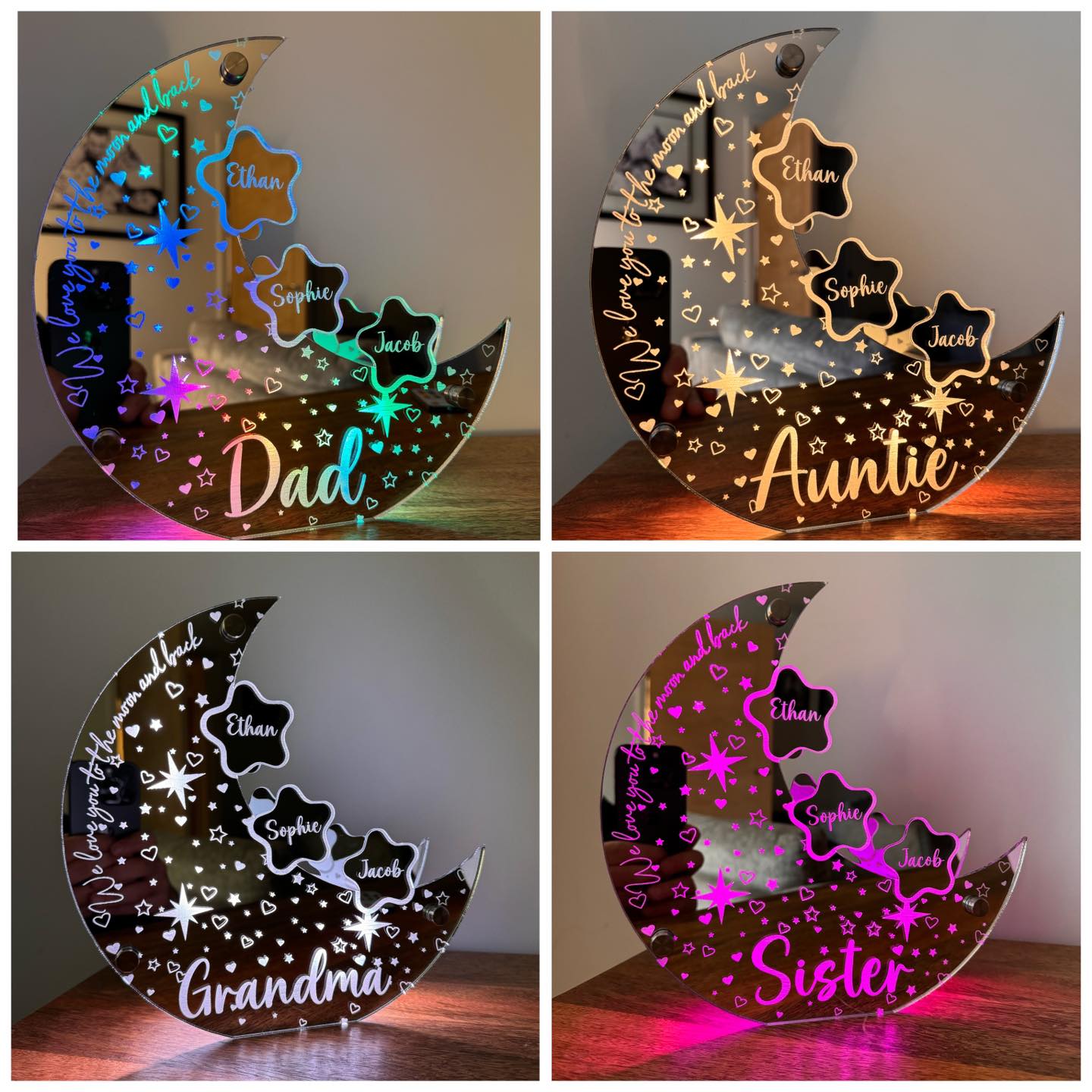 🔥Mother's Day Sale🔥Our Celestial Mum Moon Light-A Personalised Glow of Motherhood