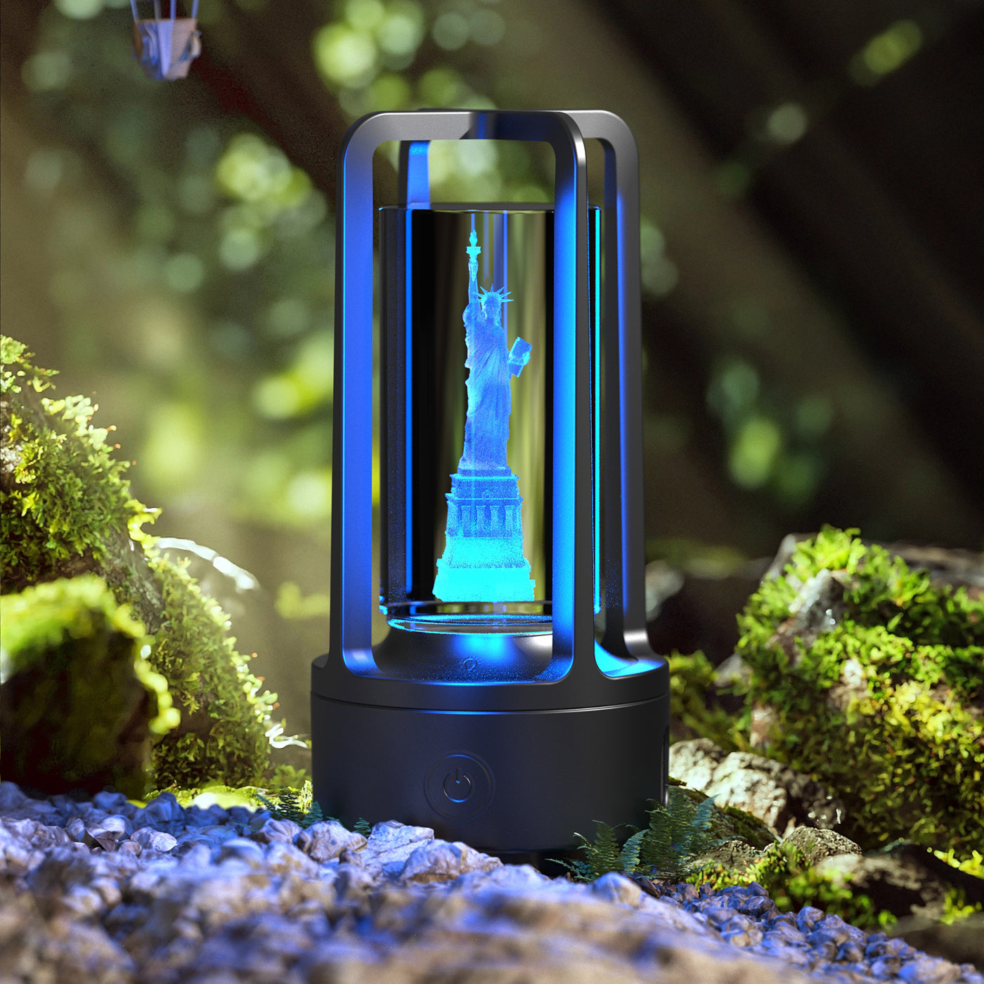 Creative 2 In 1 Audio Acrylic Crystal Touch Lamp And Bluetooth Speaker Valentine's Day Gift