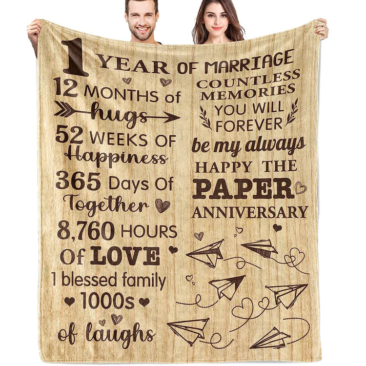 Customized Blanket for  Wedding Anniversary