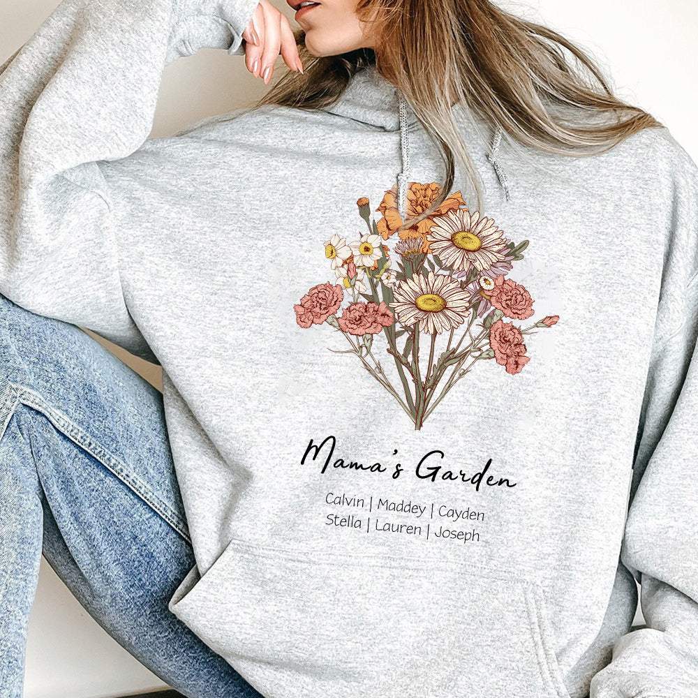 Birth Flower Bouquet Customized Crewneck/Hoodie
